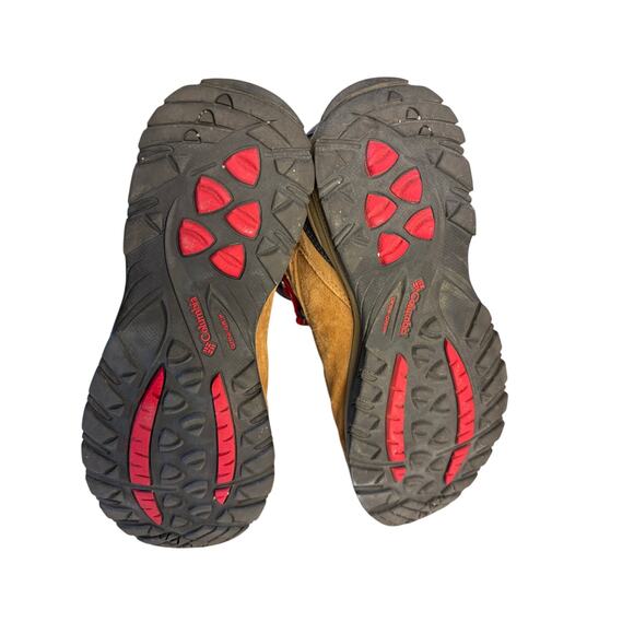 Columbia Women Tan Brown Suede Red Lace Waterproof Insulated Hiking Boot 10 - Picture 7 of 7